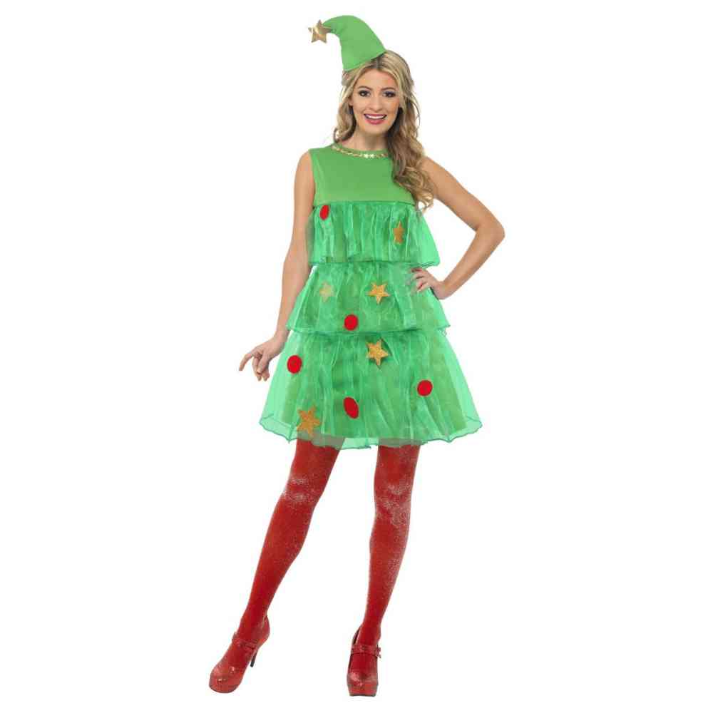 Smiffys Kostuum -S- Christmas Tree Groen